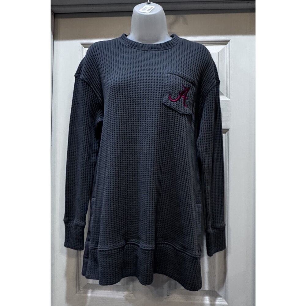 Marley Lily Alabama Crimson Tide Waffle Crewneck S/M Oversized